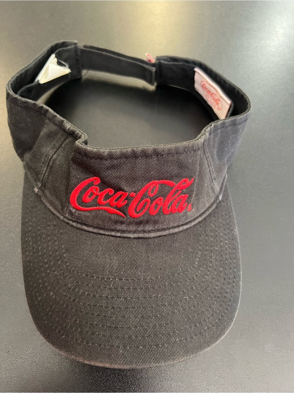 Coca Cola Black Visor with Red Logo - Unisex Accessory